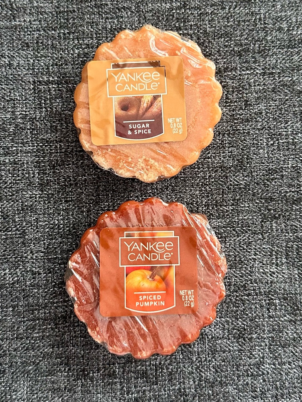 NEW Yankee Candle Wax Potpourri Tart Melts Spiced Pumpkin Sugar & Spice SEALED